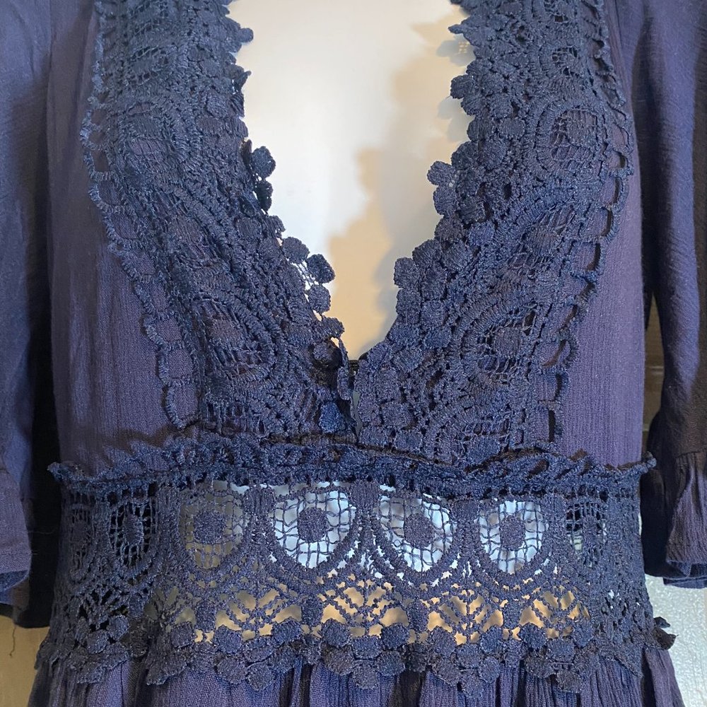 Here comes the Sun Navy MIDI Dress NWT - Picture 2 of 6